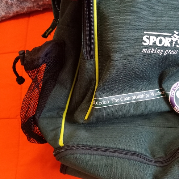 Wimbledon The Championship England Tennis Backpack Green Bag - Picture 5 of 9